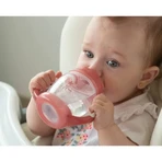 Kiokids Step 1 Training Cup with Handles, 270 ml - Pink, 6+m