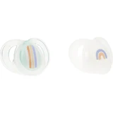 Tommee Tippee Closer to Nature – 2 Silikon-Nacht-Schnuller, 6–18 Monate – verschiedene Farben
