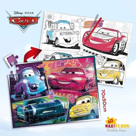 Lisciani Double-Sided Cars 3 Challenge Maxipuzzle, 60 Pieces