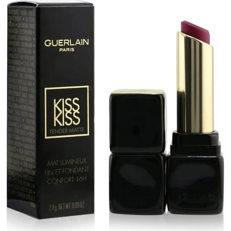 Guerlain KissKiss Tender Matte – rozświetlająca matowa pomadka nr 880 Caress Plum: ceny i cechy