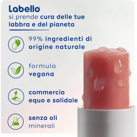Labello Hyaluronzuur Lip Hydration Plus - Lippenbalsem - Roos
