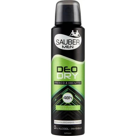 Sauber Deodry Fresh &amp; Dry 48h - Desodorante en spray, 150 ml
