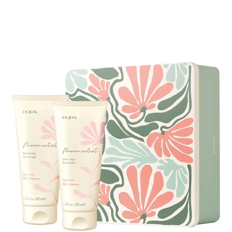 Pupa Flower Artist Flirty Tuberose Gift Set - Shower Gel 200 ml + Body Lotion 200 ml