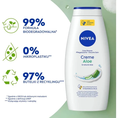 Nivea Aloe Creams - Moisturizing Body Wash 750 ml