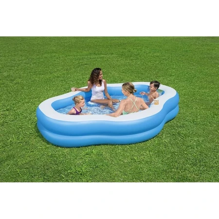 Bestway Aufblasbarer Pool mit transparentem Fenster, 270 x 198 x 51 cm