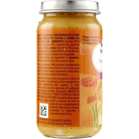 Plasmon Baby Food - Vegetables, Ham, and Small Pasta, 200 g