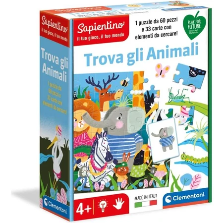 Clementoni Sapientino Finds the Animals - Educational Game