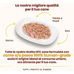 Almo Nature HFC Rundvlees met aardappelen en erwten - Aanvullend natvoer voor volwassen honden, 95 g