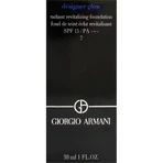 Giorgio Armani Designer Glow SPF 15 – rewitalizujący podkład rozświetlający – nr 7: ceny i cechy
