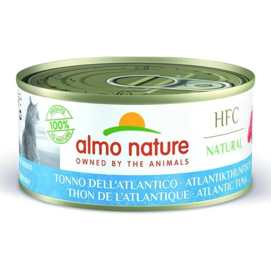 Almo Nature HFC Natural Atlantic Tuna – karma mokra dla dorosłych kotów, 150 g: ceny i cechy