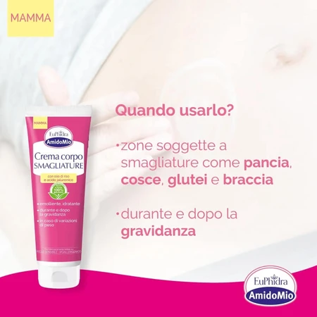 Euphidra Amido Mio - Crema corporal para las estrías, 200 ml