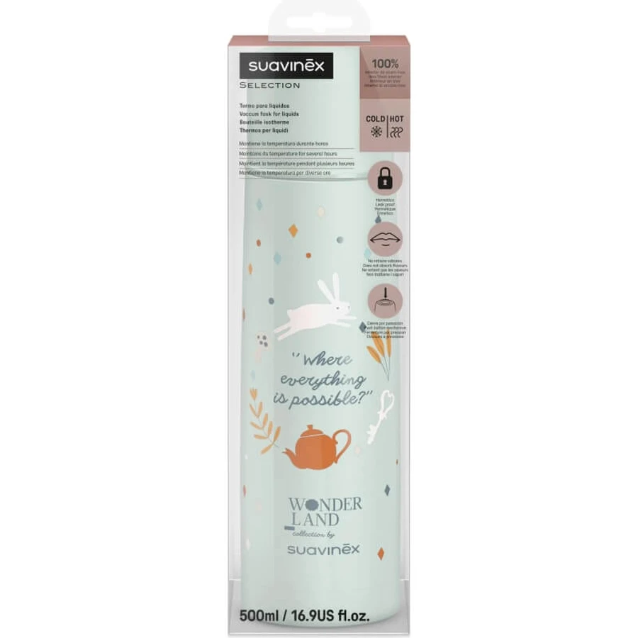 Termo para líquidos Suavinex Wonderland de 500 ml - Azul claro