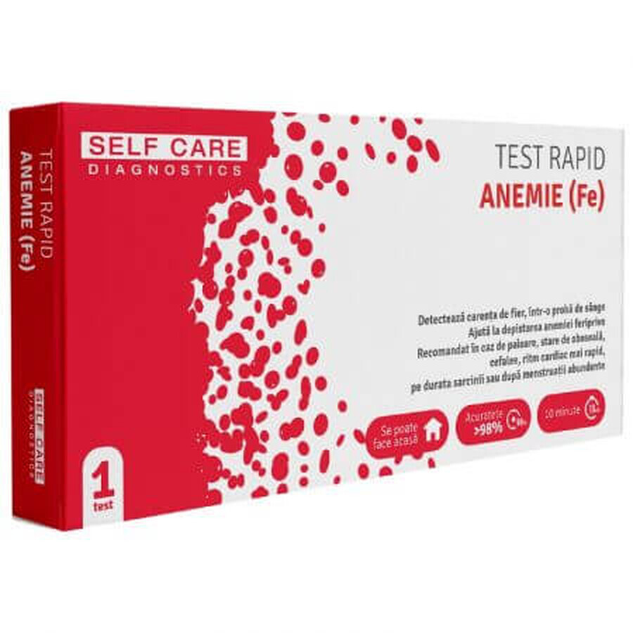 Test rapid anemie (Fe), 1 bucata, Veda Lab