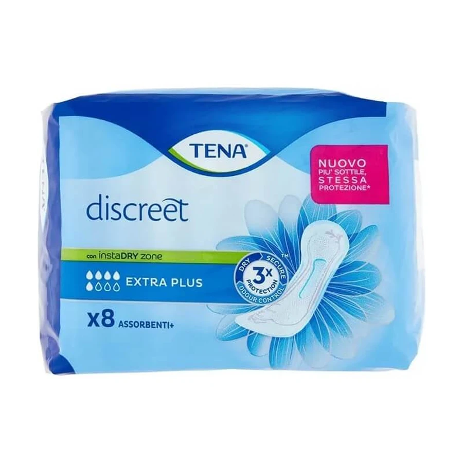 Tena Discreet - 8 protections Extra Plus pour l'incontinence urinaire