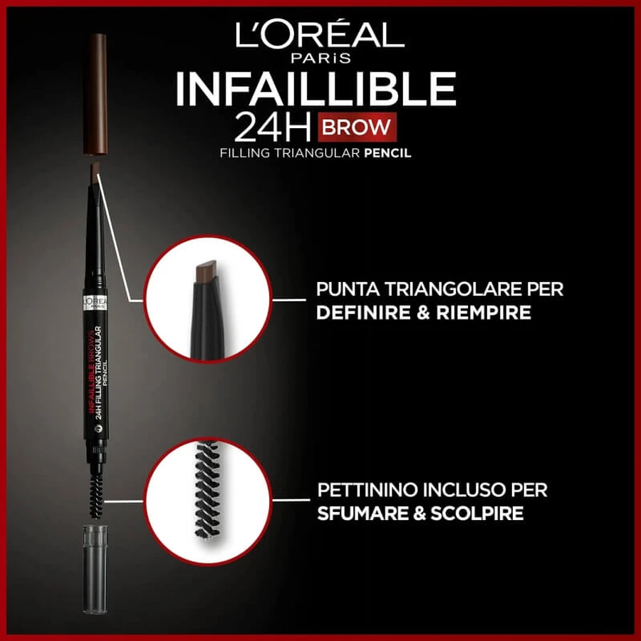 L'Oréal Paris Infaillible Brow Xpert - Crayon à sourcils n° 6.0 Blond foncé