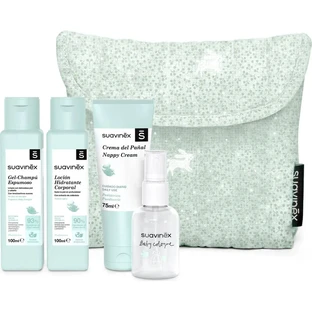 Suavinex Baby Care Essential Set - Boys' Beauty Case Complete with Products
