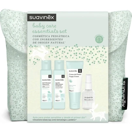 Suavinex Baby Care Essential Set - Boys' Beauty Case Complete with Products