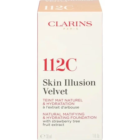 Clarins Skin Illusion Velvet – podkład w płynie – nr 112C Amber: ceny i cechy