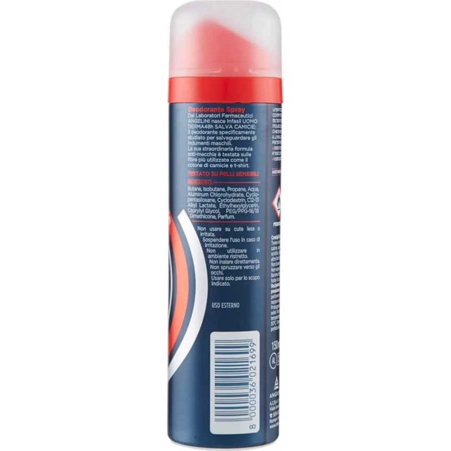 Infasil derma48h – męski środek ochronny do koszulek – dezodorant w sprayu 150 ml: ceny i cechy