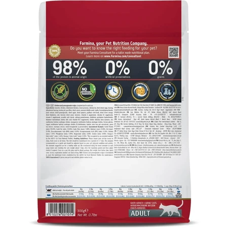 Farmina N&amp;d Prime para gatos adultos esterilizados con pollo y granada - Pienso completo para gatos, 300 g