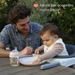 Chicco farfurie cu compartimente – farfurioară cu 3 compartimente, albastră, 12 luni+