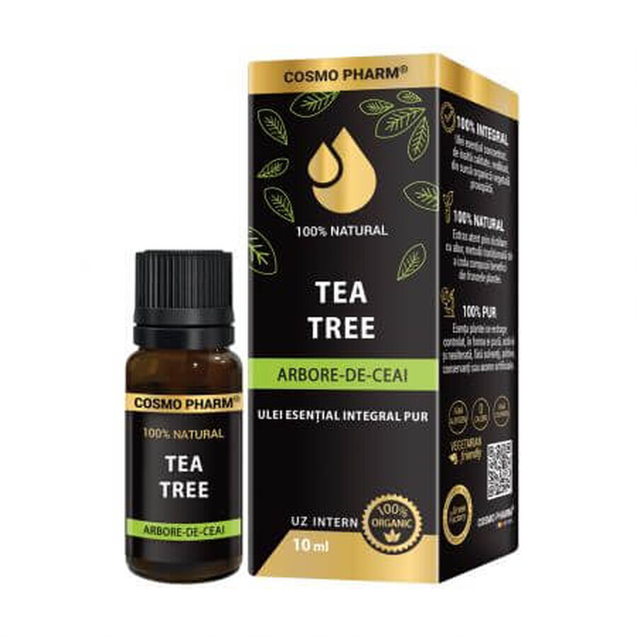 Hele pure essentiële olie van tea tree, 10 ml, Cosmopharm