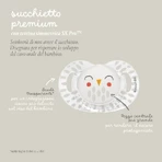 Suavinex Bonhomia – suzetă din silicon SX Pro 6-18 luni – bufniță roz