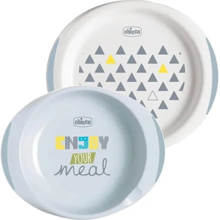 Chicco-eetset – platte en diepe borden, vanaf 12 maanden, neutraal