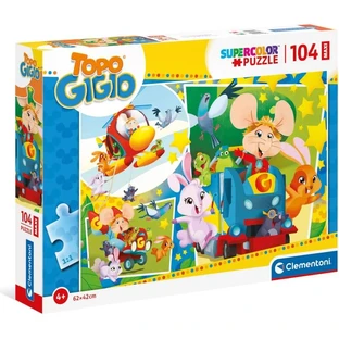 Clementoni Topo Gigio Puzzle, 104 Pieces, 62x42 cm