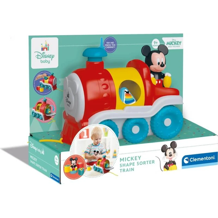 Clementoni Disney Baby - Trein met Mickey-vormpjes