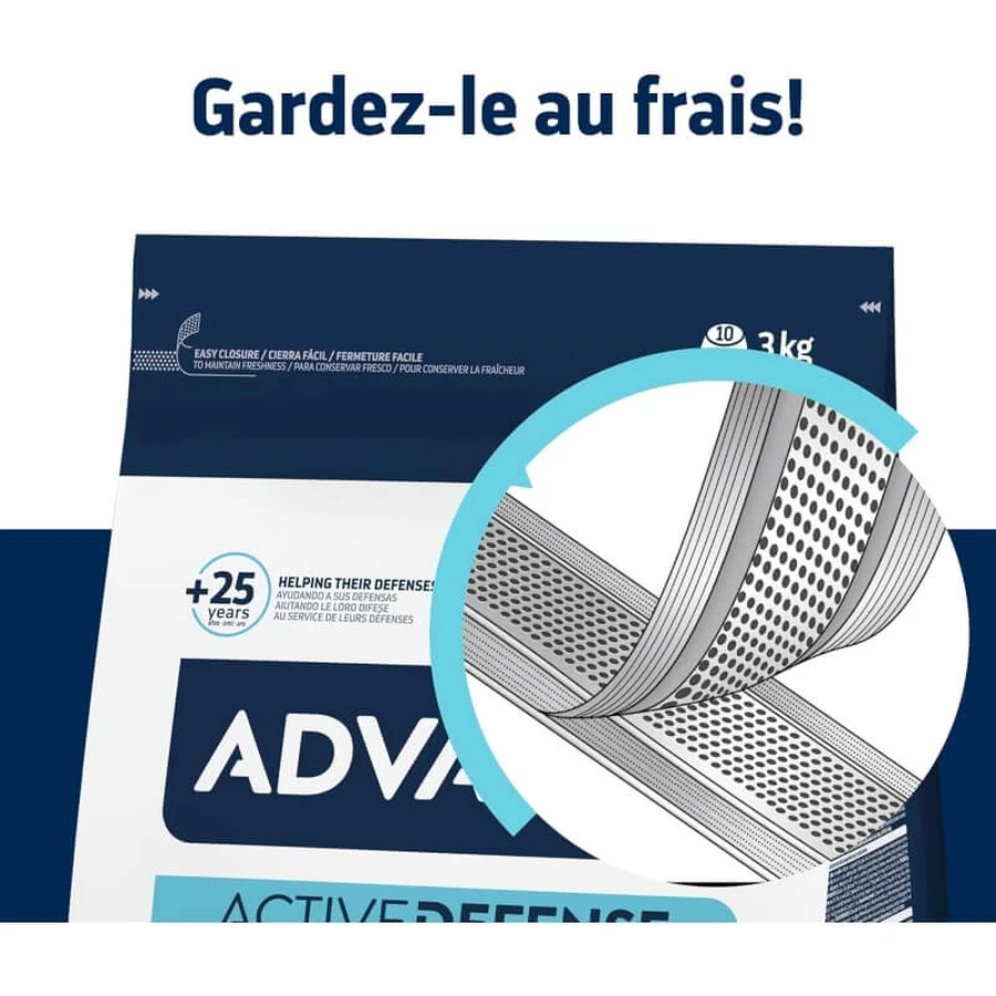 Advance Active Defense Sensitive Care Adult Lamb - Complete Food for Dogs with Digestive Sensitivity, 3 kg