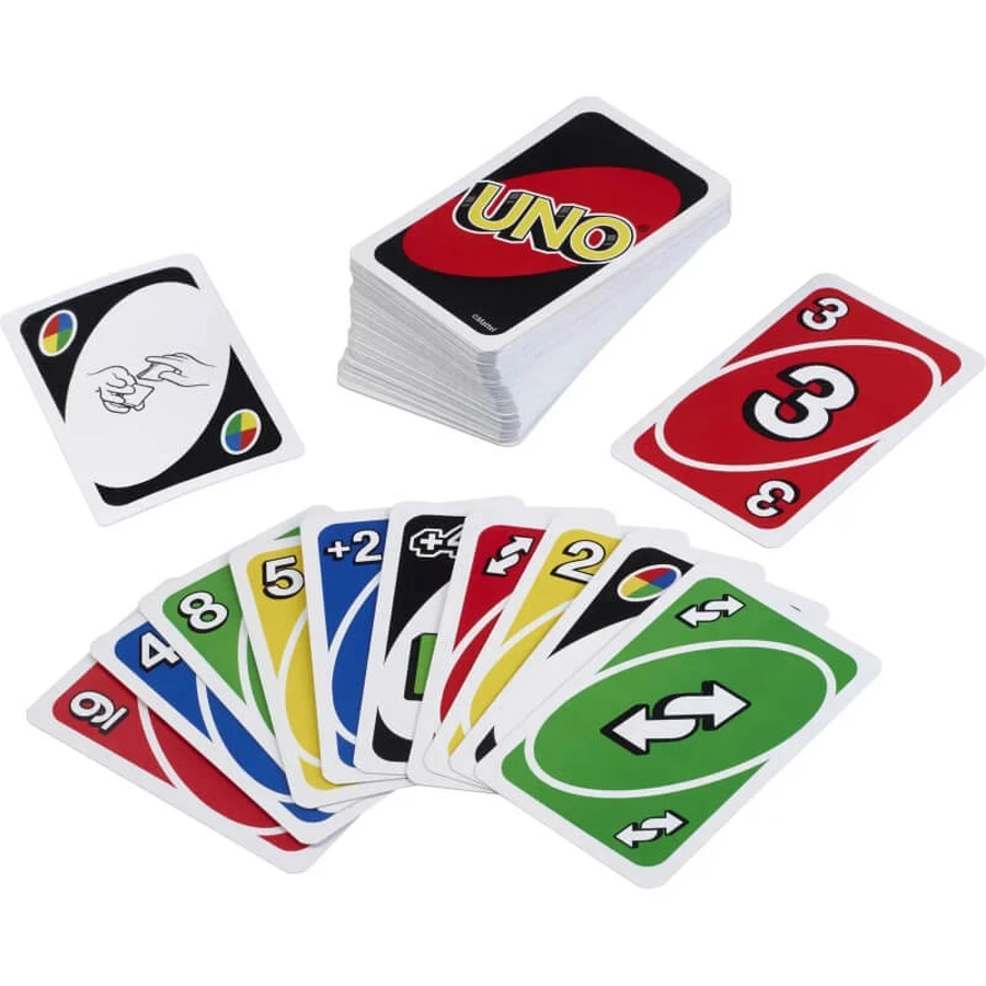 Mattel Uno – Kartenspiel (Standardausgabe)