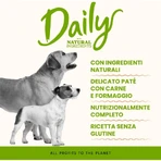 Almo nature Meniu zilnic cu pui, șuncă și brânză – hrană umedă completă pentru câini adulți, 100 gr
