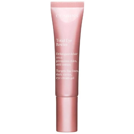 Clarins Total Eye Revive – cremă-gel revitalizantă pentru zona ochilor, împotriva pungilor și cearcănelor, 15 ml