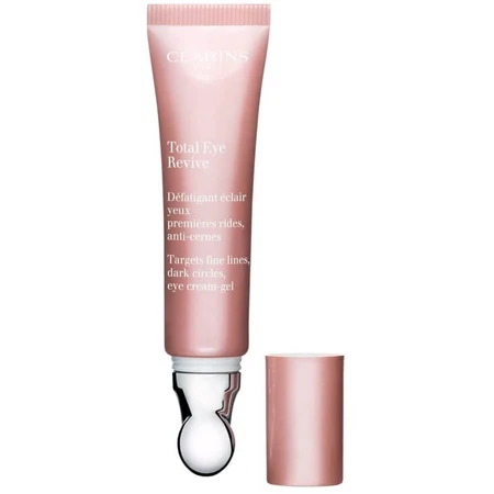 Clarins Total Eye Revive – cremă-gel revitalizantă pentru zona ochilor, împotriva pungilor și cearcănelor, 15 ml
