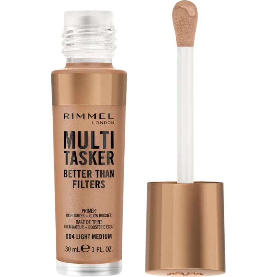 Rimmel Multi-Tasker Better Than Filters 3-in-1 - Primer, Glow Booster &amp; Highlighter No. 004 Light Medium