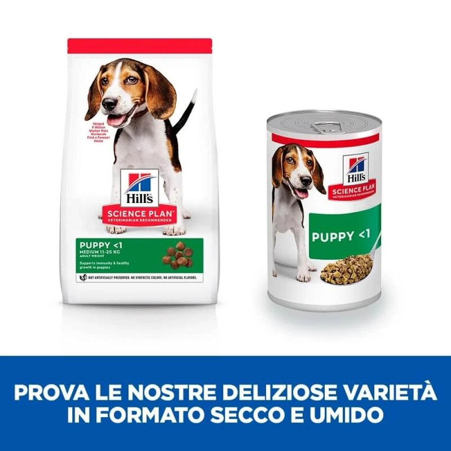 Hill’s Science Plan Puppy cu carne de vită – hrană umedă pentru pui, 370 g