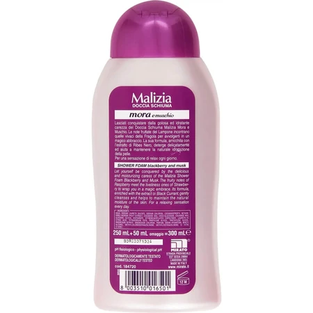Malizia Mora e Muschio - Enveloping Shower Gel, 300 ml