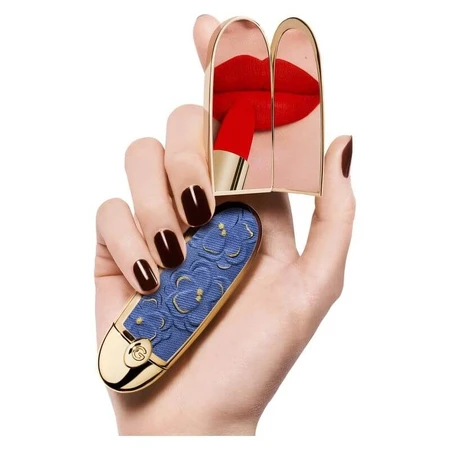 Guerlain Rouge G - Denim Flora-etui met dubbele spiegel
