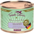 Terra Canis sin cereales con conejo - Pienso húmedo completo para perros adultos con peso normal, 200 g