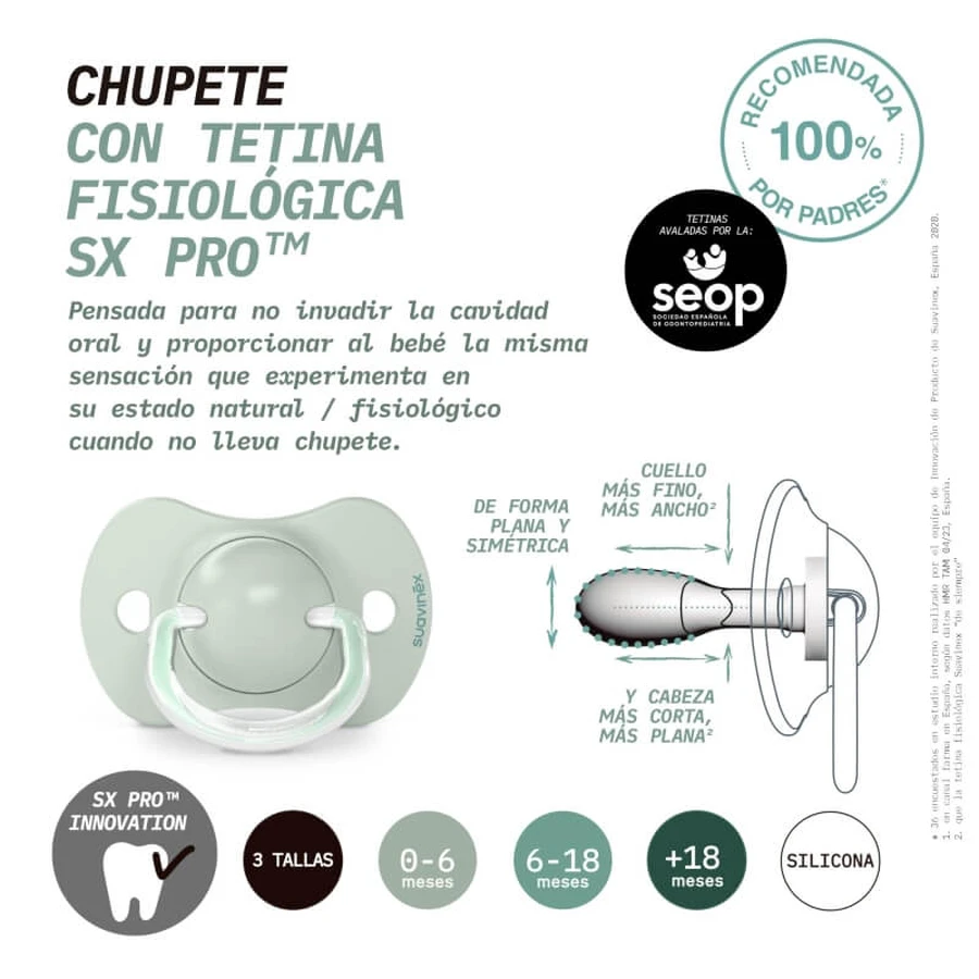 Suavinex wild&amp;free - 2 suzete din silicon sx pro 0-6 luni, albastru deschis