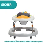 Chicco Walky Talky Baby Walker, Gray
