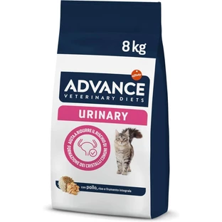 Advance Veterinary Diets Urinary Chicken - Alimento dietético completo para gatos adultos con problemas urinarios, 8 kg