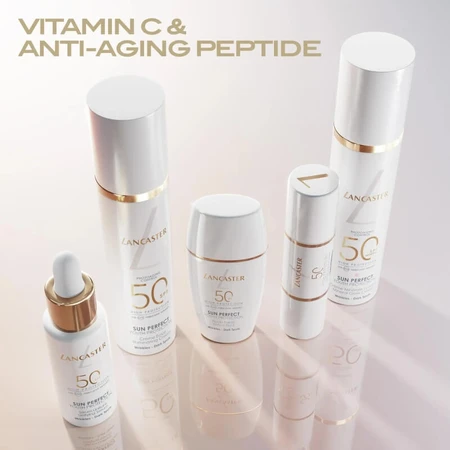 Lancaster Cremă de protecție solară pentru față SPF 50, iluminatoare, Sun Perfect Infinite Glow, protecție ridicată, 50 ml