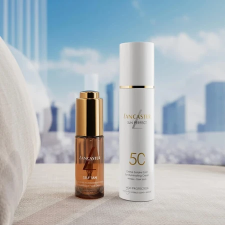Lancaster Cremă de protecție solară pentru față SPF 50, iluminatoare, Sun Perfect Infinite Glow, protecție ridicată, 50 ml