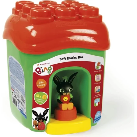 Clementoni Soft Clemmy - Bing-emmer met zachte bouwblokken