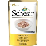 Schesir Thon et poulet - Friandises pour chat 85 g