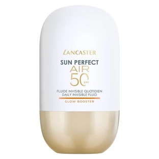 Lancaster Sun Perfect Air Cremă de protecție solară pentru față SPF 50, pentru uz zilnic, fluid invizibil, cu efect de strălucire, protecție ridicată, 40 ml