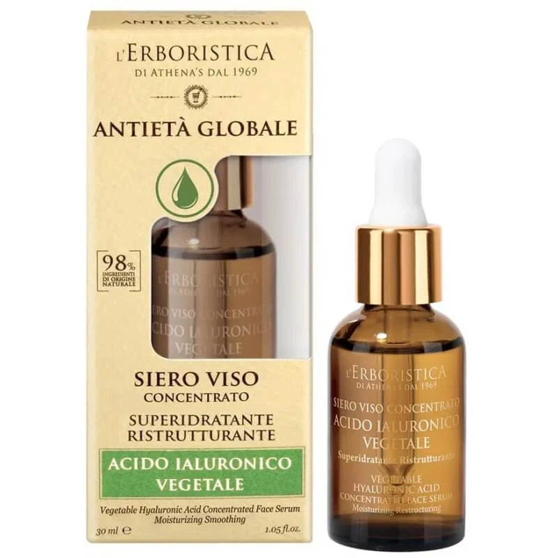 L'erboristica Uitgebreid anti-aging gezichtsserum met plantaardig hyaluronzuur, 30 ml