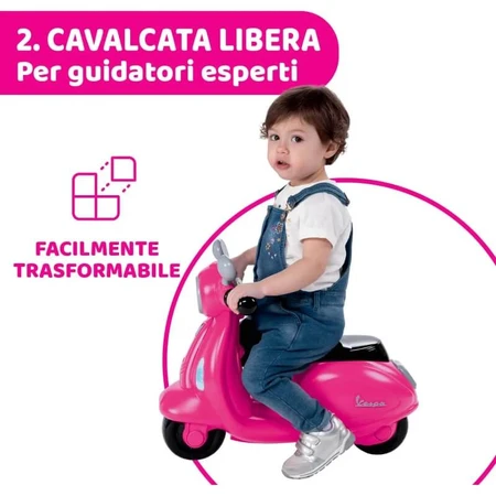 Chicco Pink Spring Vespa - Ride-On Toy for Children Ages 1–3